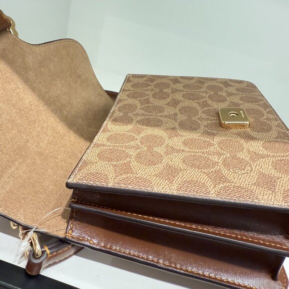 Coach Courtney Top Handle Bag In Signature Canvas CCE22 - Picture 5 of 7